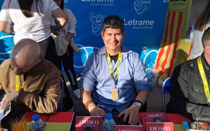 Orlando Daza Saavedra firma su libro Erótico en Sant Jordi 2025 con Editorial Letrame