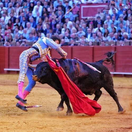 La cogida de Andrés Roca Rey en la Maestranza, en imágenes