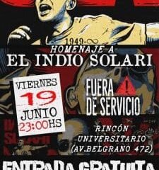 Esta noche habrá un homenaje al Indio Solari en Catamarca con entrada gratuita