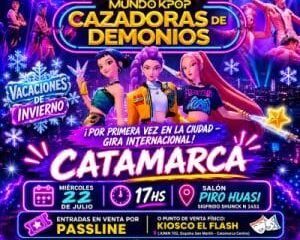 «Cazadoras de Demonios», el musical inspirado en el universo K-pop, llega a Catamarca en vacaciones de invierno