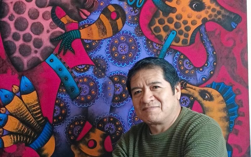 Artista peruano Pablo Ramírez Vega expone ‘La magia del color’ en la Casa de la Cultura, núcleo del Guayas