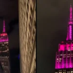 Homenaje rosa a Dolly Parton en uno de los edificios más emblemáticos de Nueva York