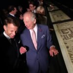 Macron visita el tapiz de Bayeux en el British Museum junto al rey Carlos III y el primer ministro británico: “Es una entente amistosa”